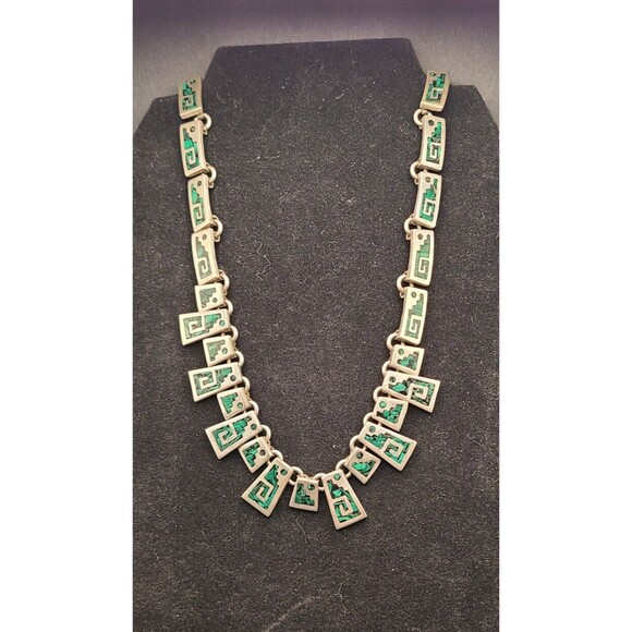 Sterling Silver Turquoise Enico 925 Choker\Necklace Nice solid and a Beautiful - Picture 1 of 4